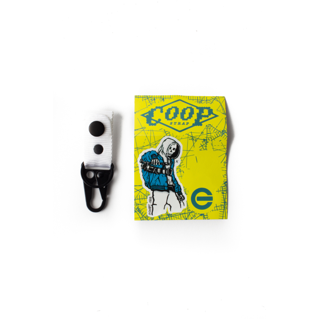 COOP STRAP - KENDAMA HOLSTER - WHITE